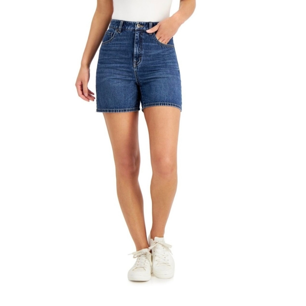 Style & Co Women's Denim Boyfriend Shorts Size 8 NWT